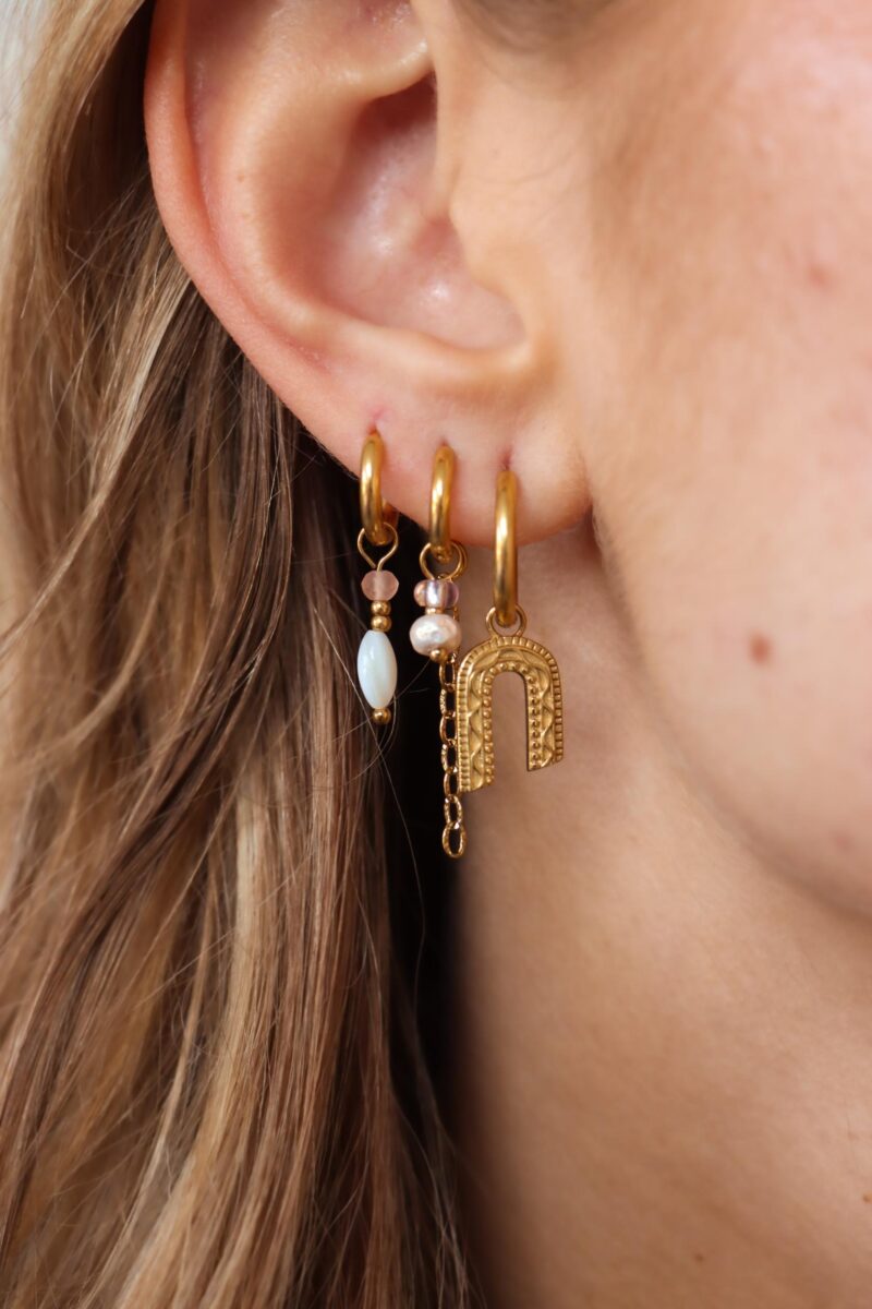Coastal shine hoop gold