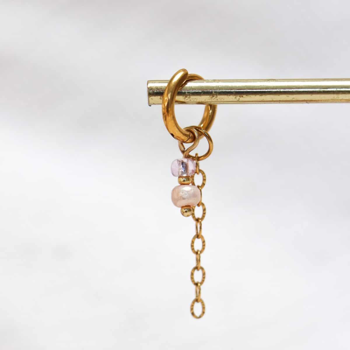 Coastal shine hoop gold