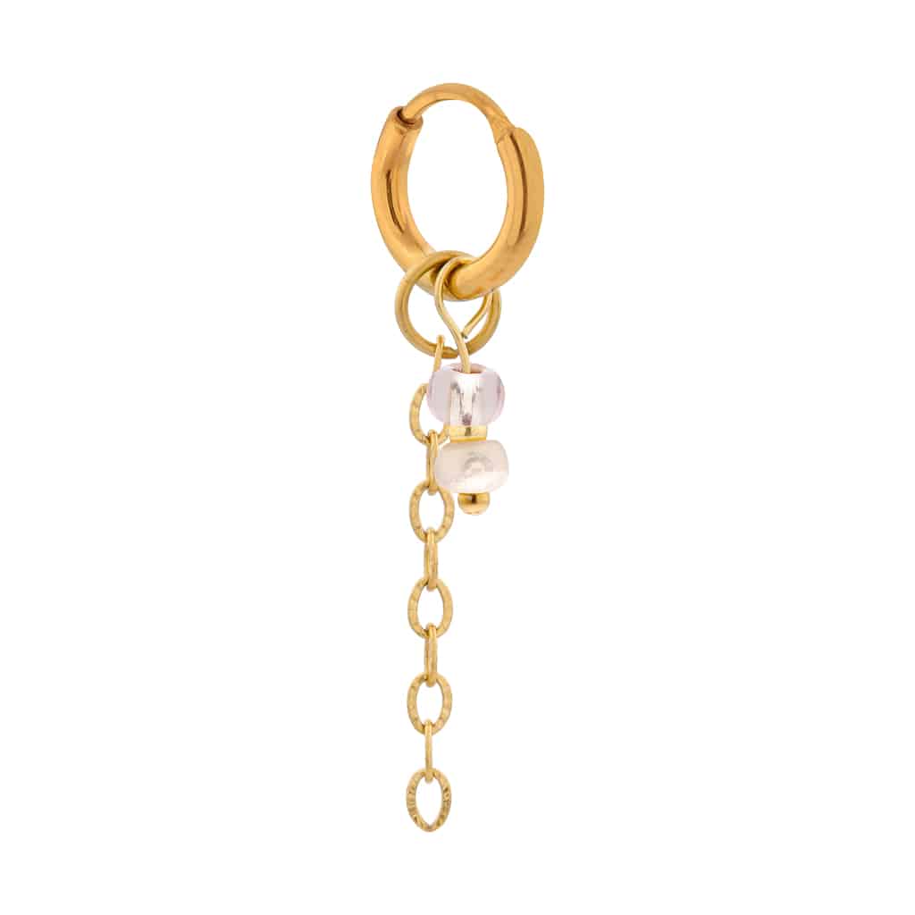 Coastal shine hoop gold