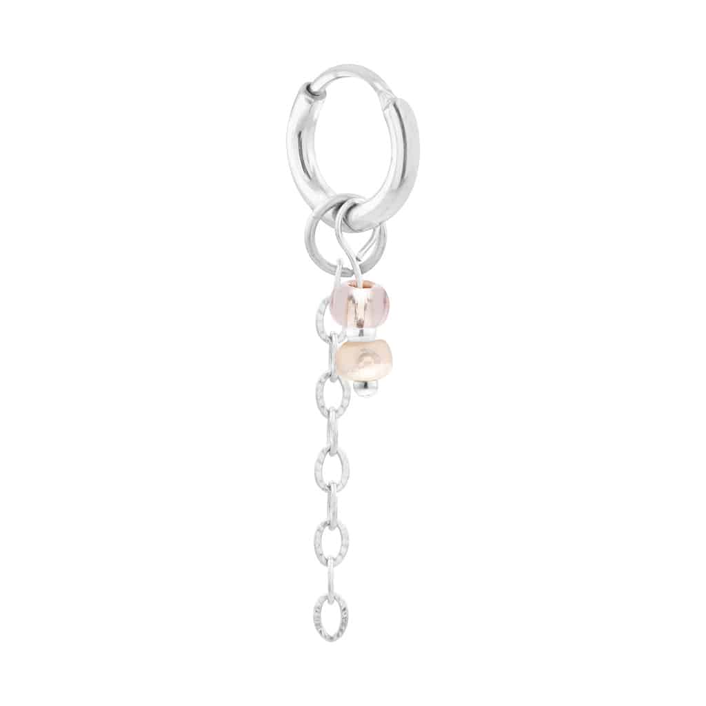 Coastal shine hoop silver
