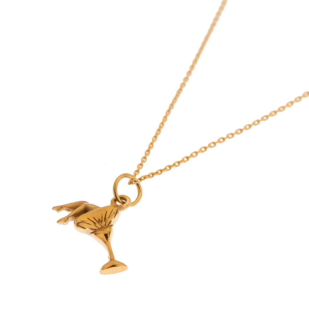 Cocktail lady necklace gold