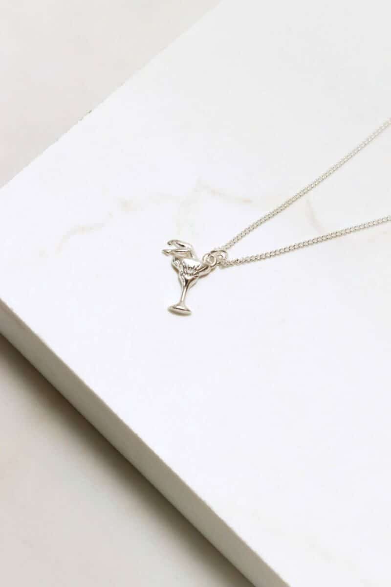 Cocktail lady necklace silver