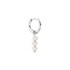 singlepair Coconut glow hoop silver