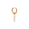 singlepair Coconut glow hoop gold