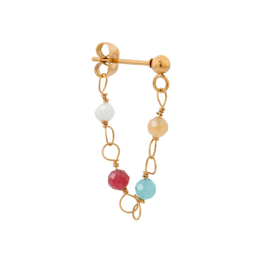 Colorful dots gold