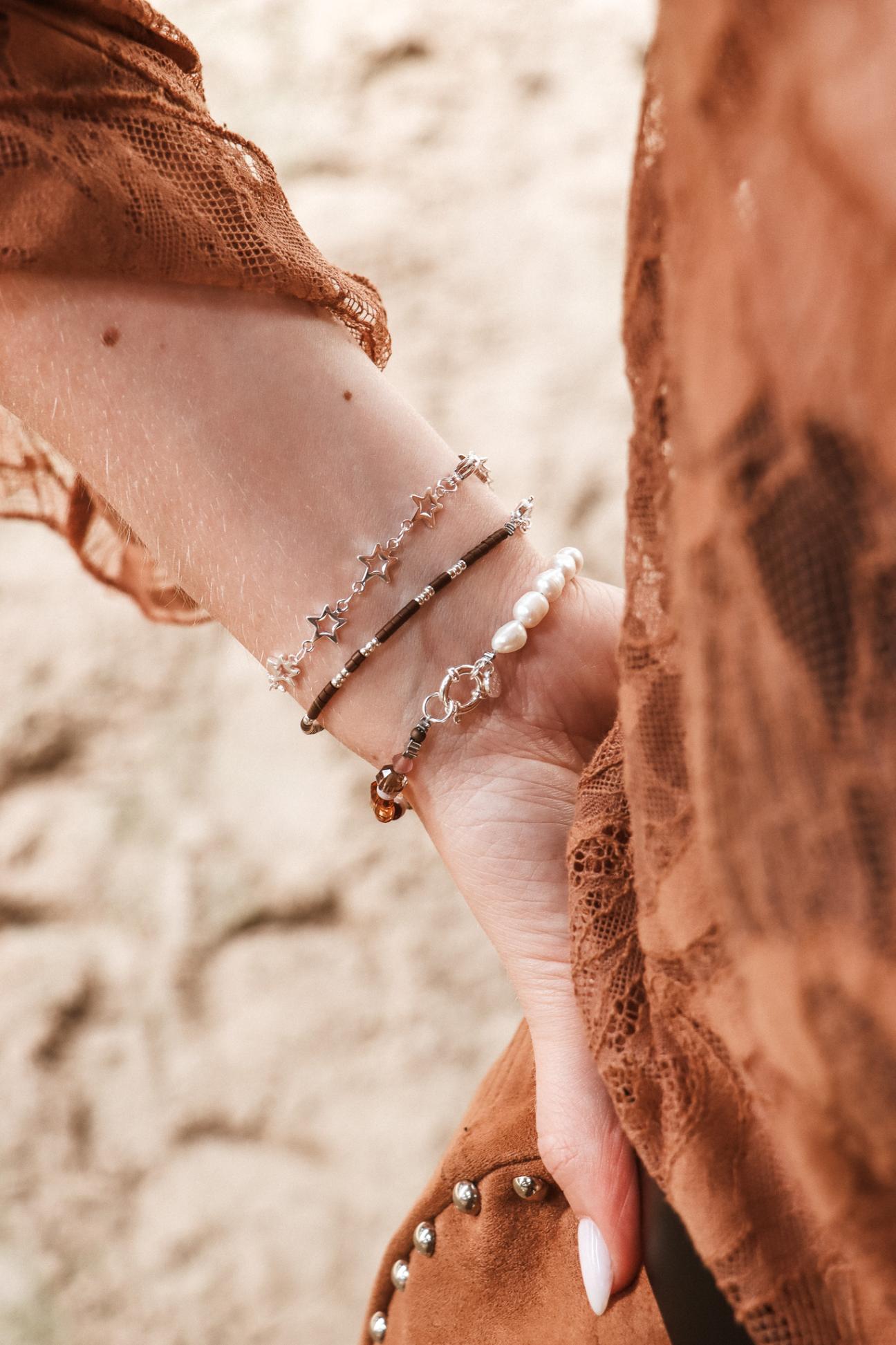Copper bracelet silver