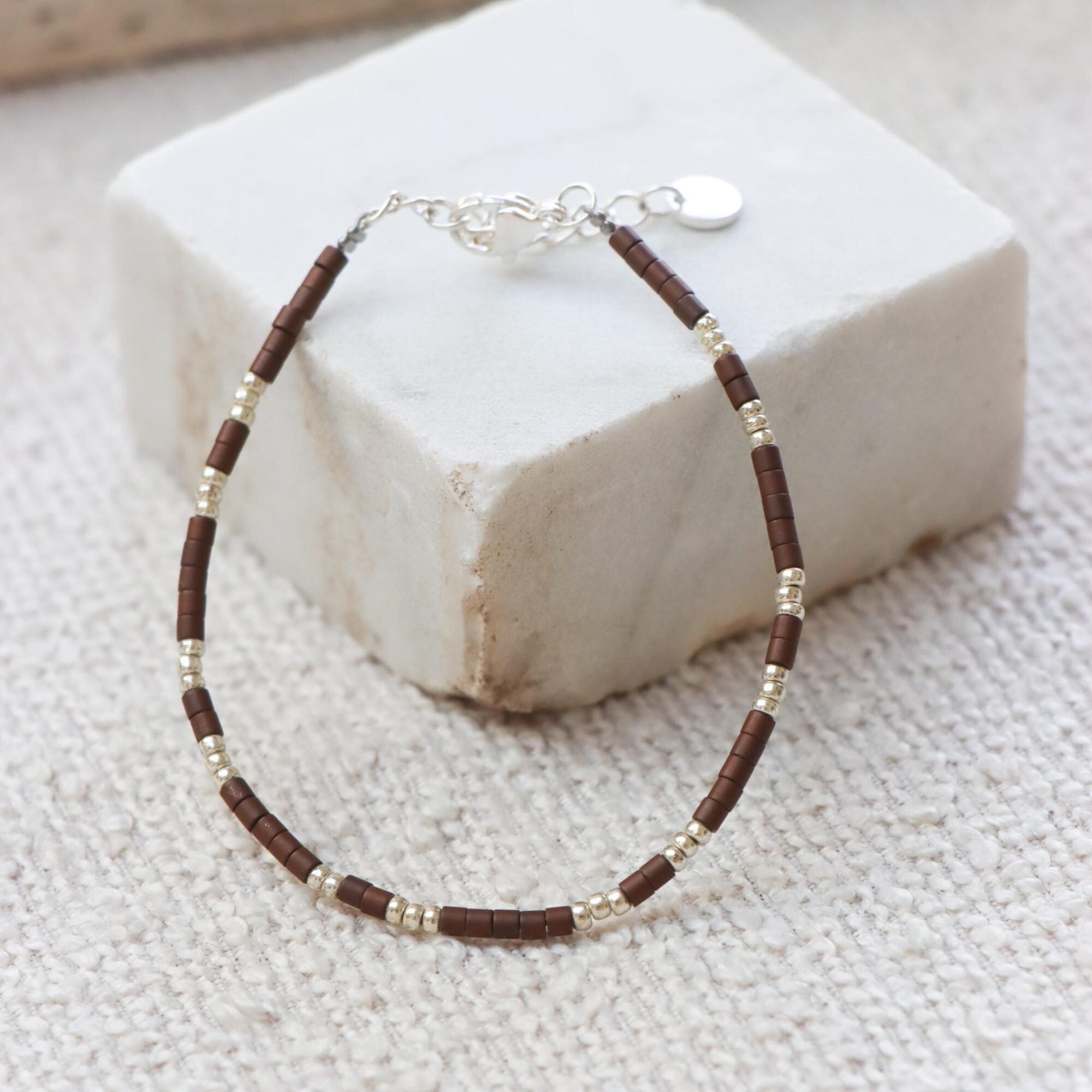 Copper bracelet silver