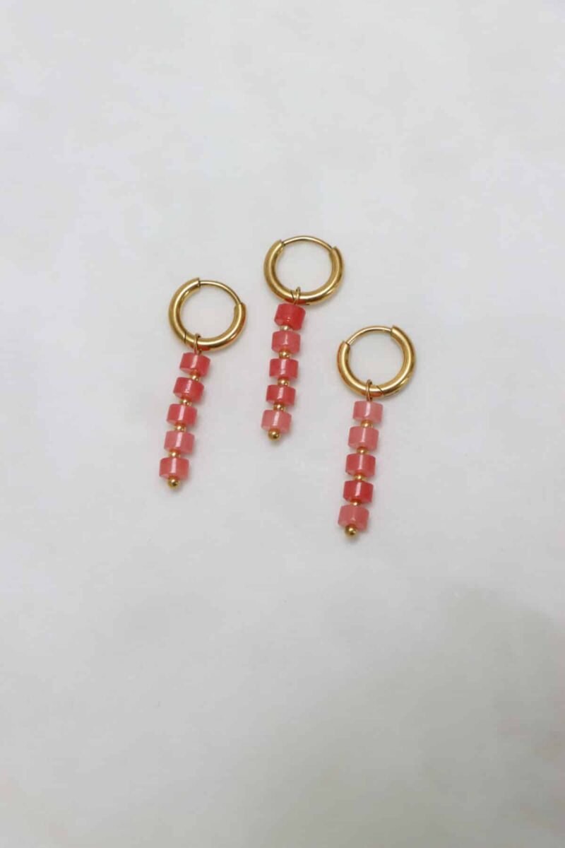 Coral reef hoop gold
