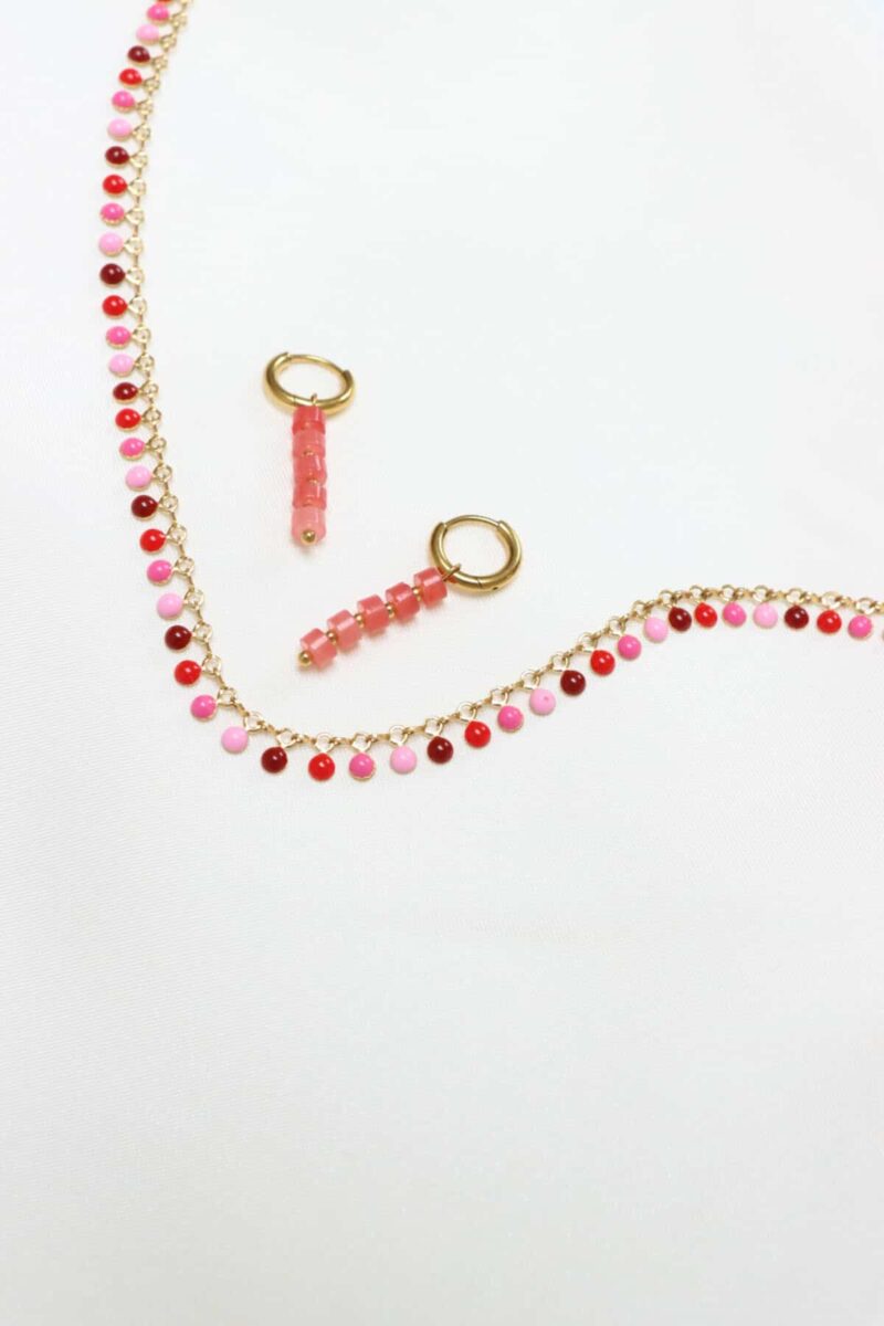 Coral reef hoop gold