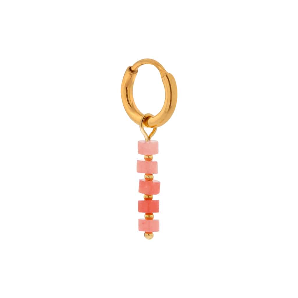 Coral reef hoop gold