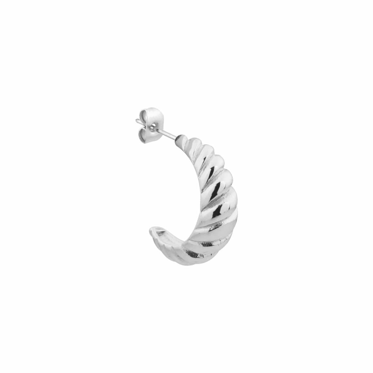 Croissant hoop silver