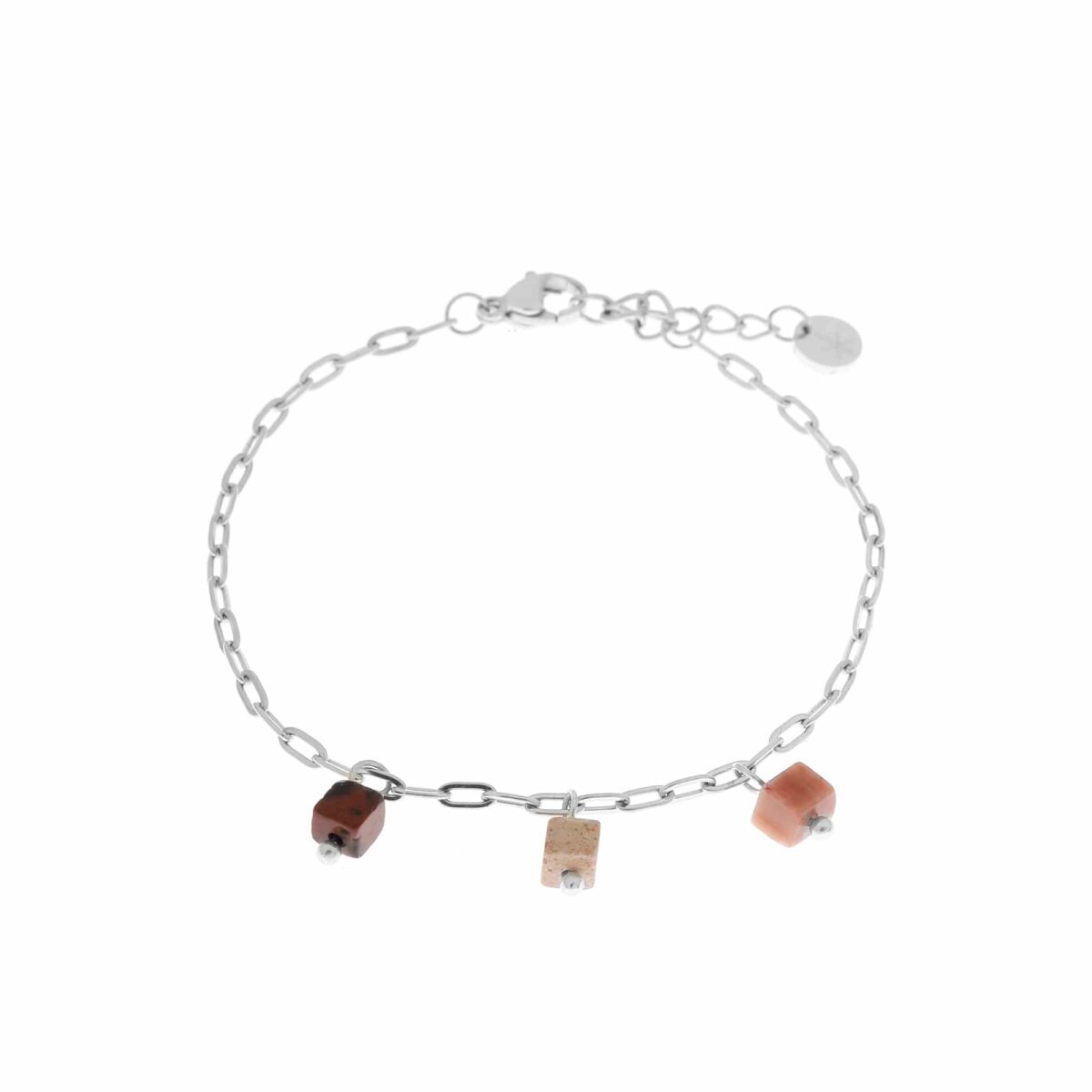 Cube bracelet silver