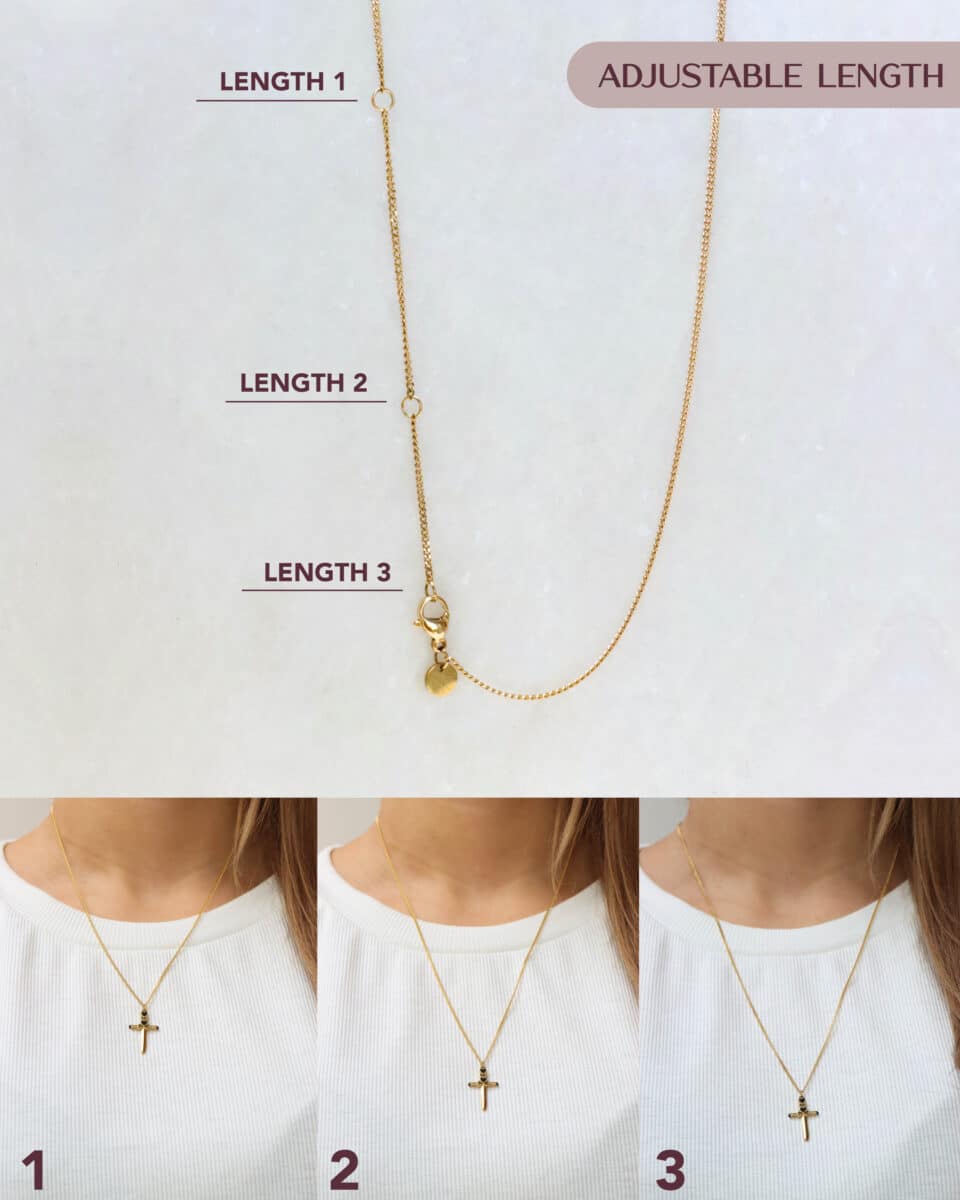 Cupid's dagger necklace gold