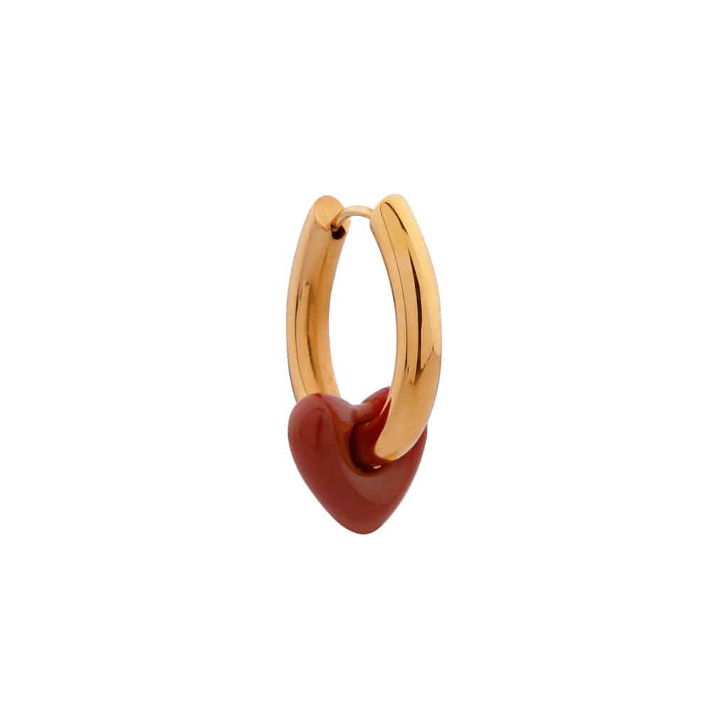Cupids charm hoop gold