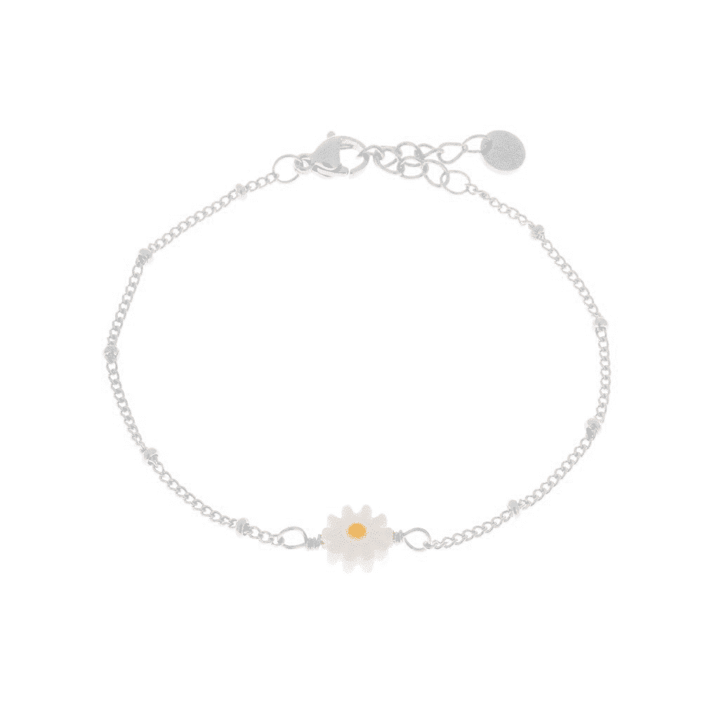 Daisy bracelet silver