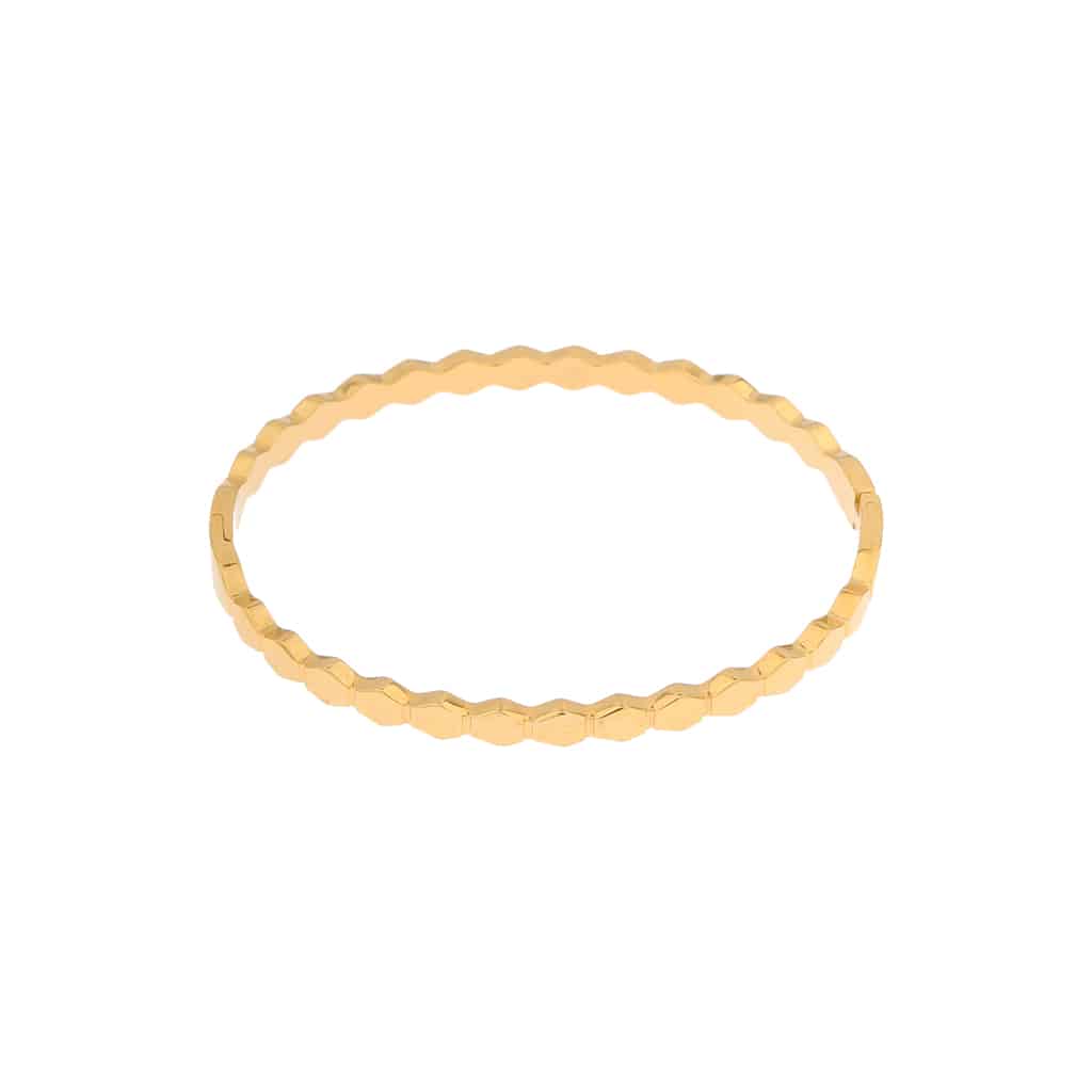 Dazzle bangle bracelet gold