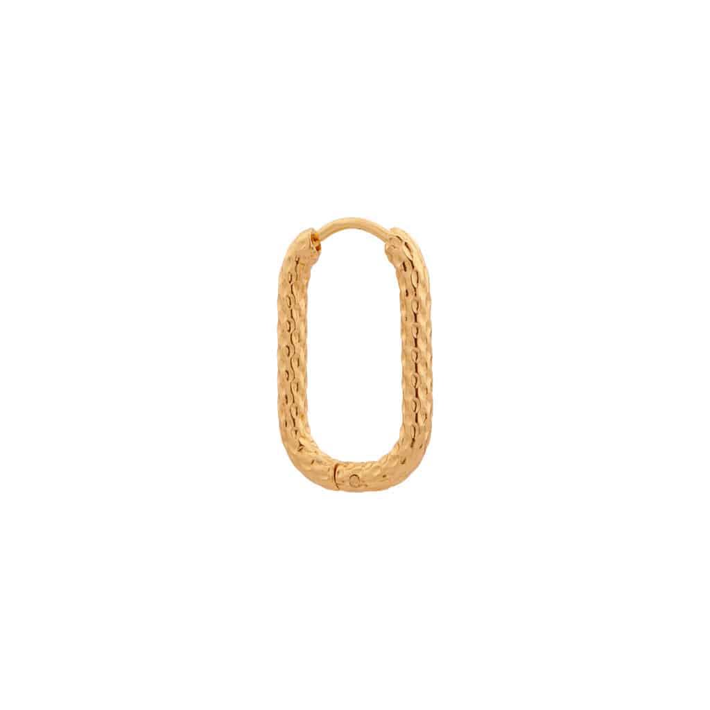 Dottie oval hoop gold