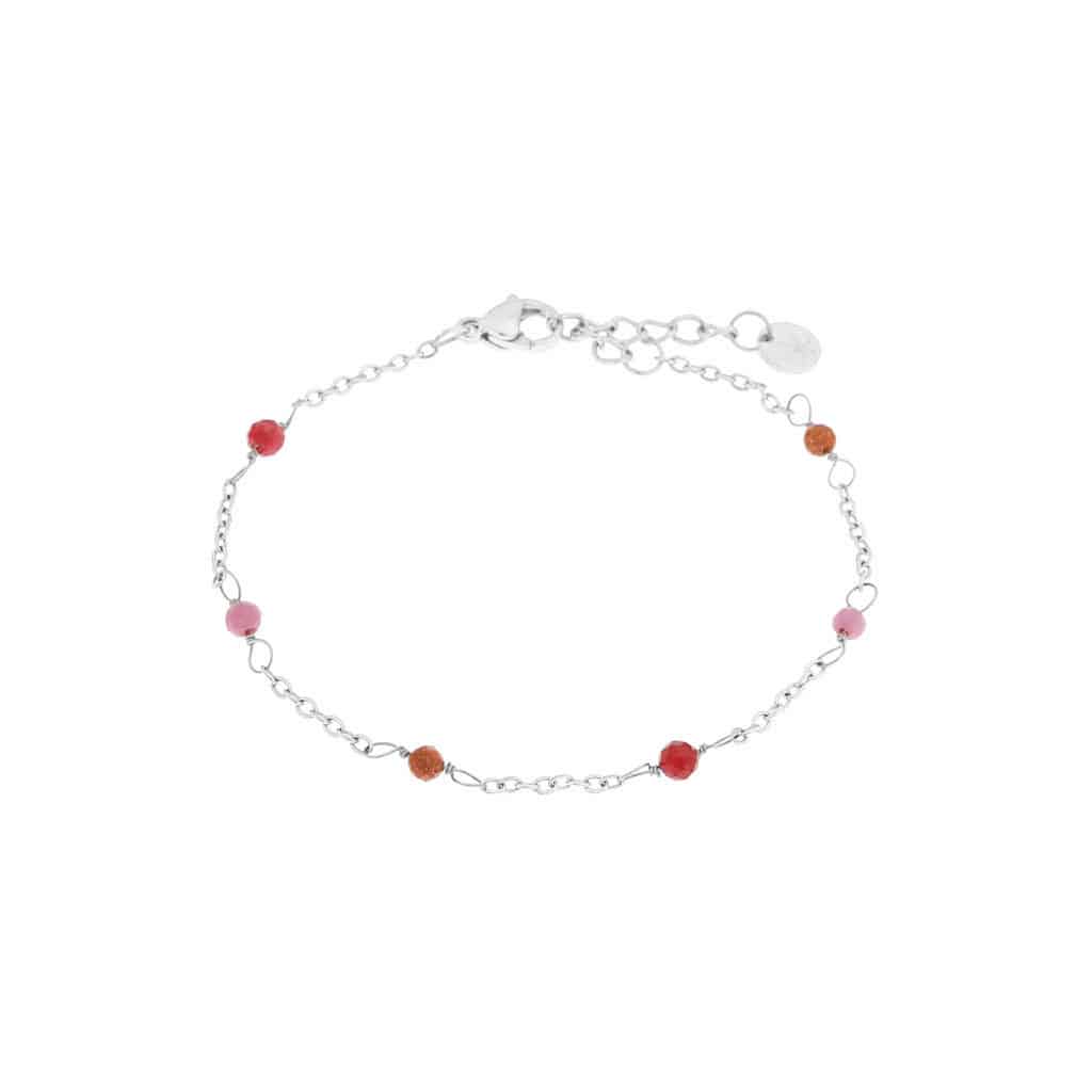 Dottie ruby bracelet silver