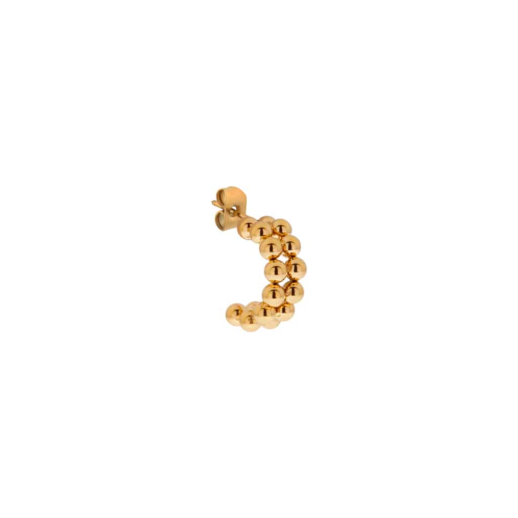 Double dots hoop gold