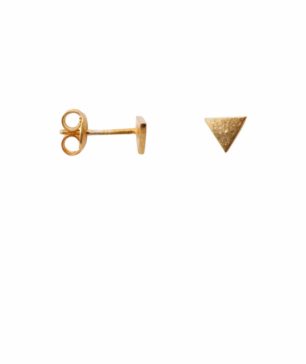 Earring Triangle Minimal Gold