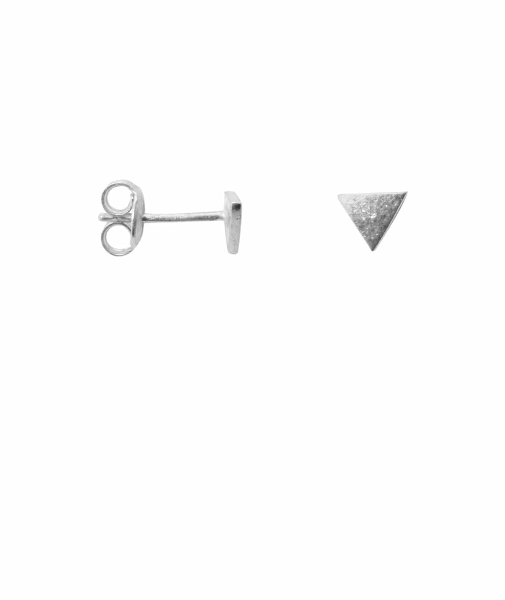 Earring Triangle Minimal Silver