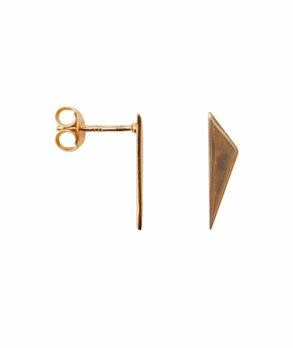 Earring Triangle Point Gold