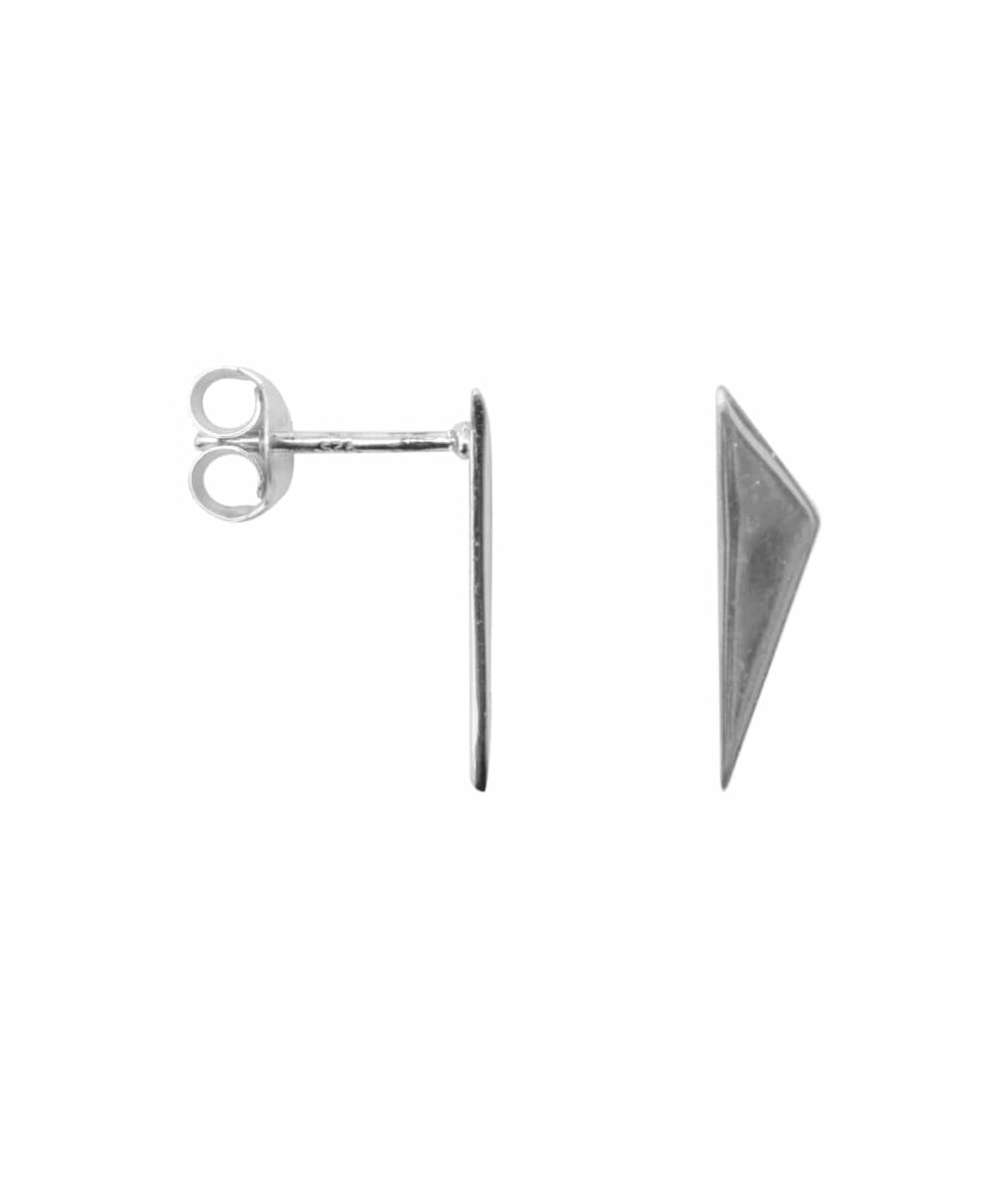 Earring Triangle Point Silver