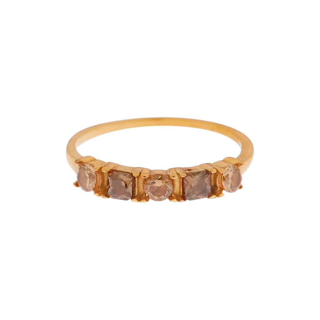 Endless stones ring gold