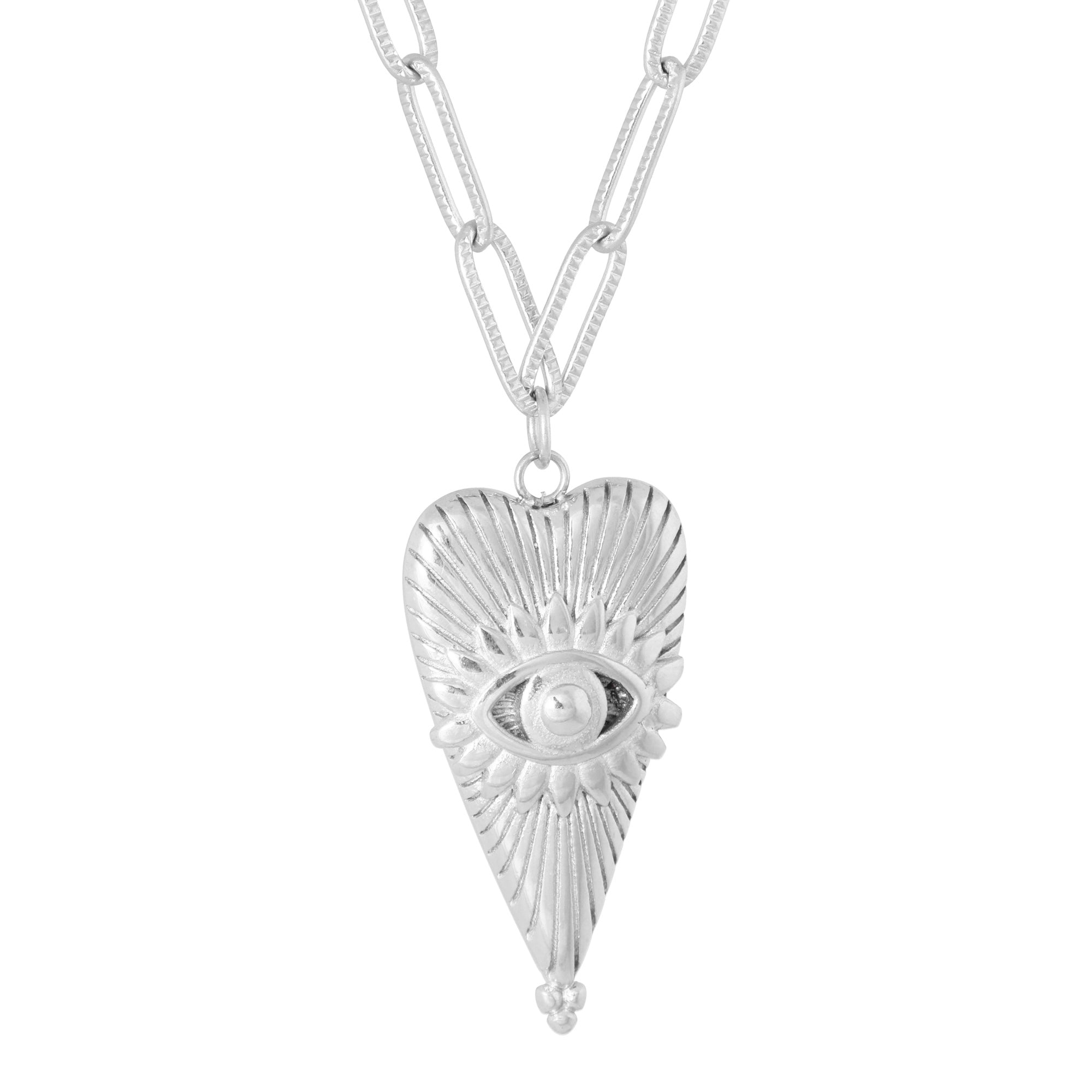 Eye of love necklace silver