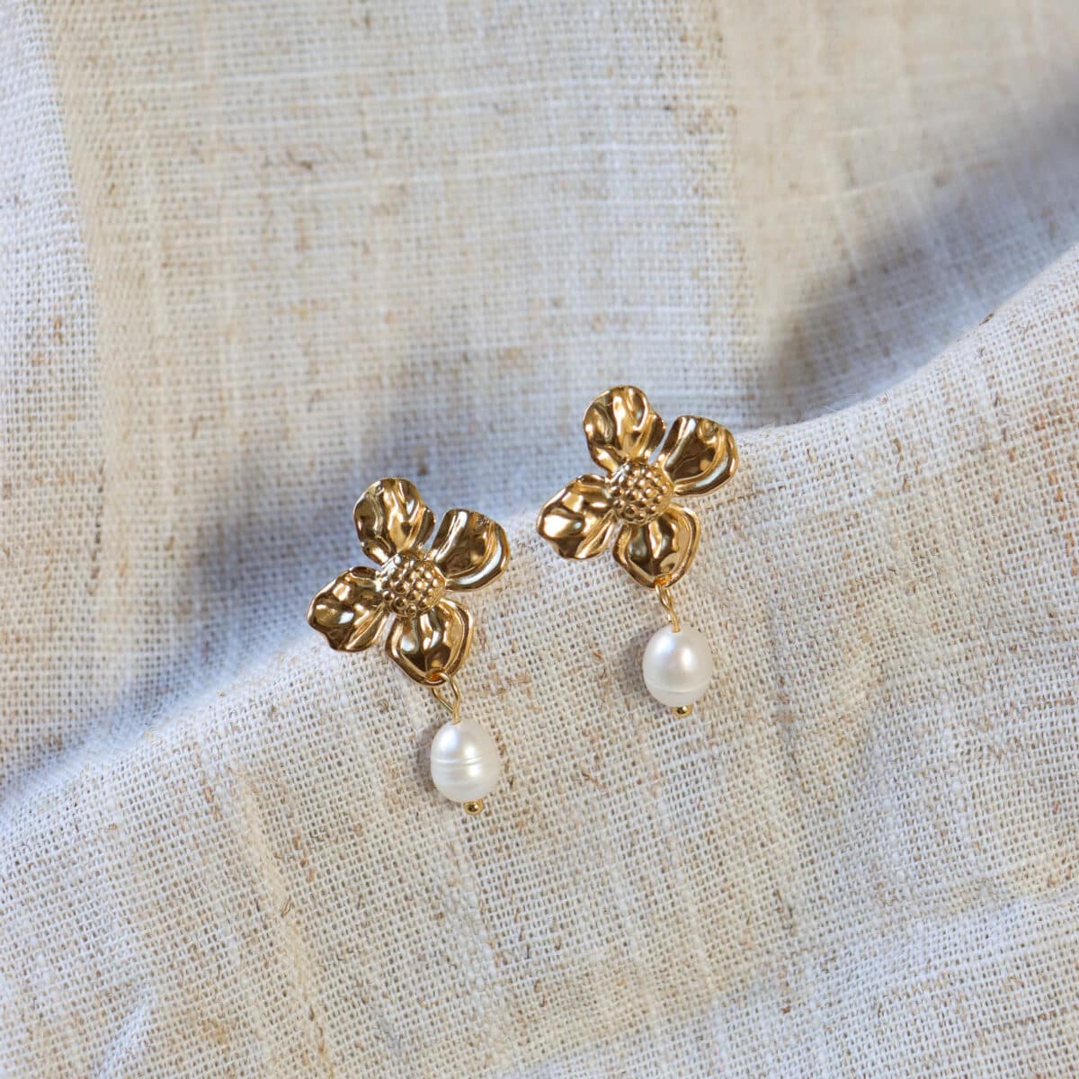 Fiore hoop gold