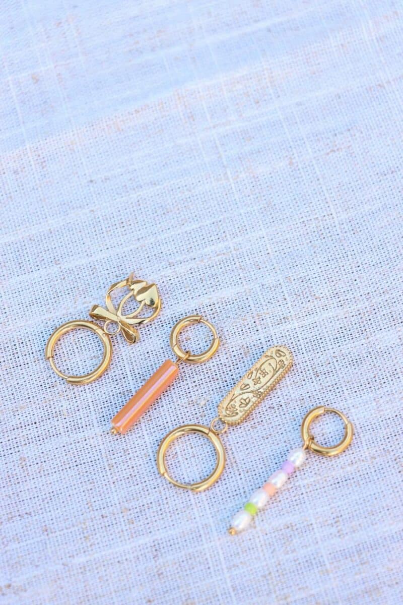 Flower market hoop gold