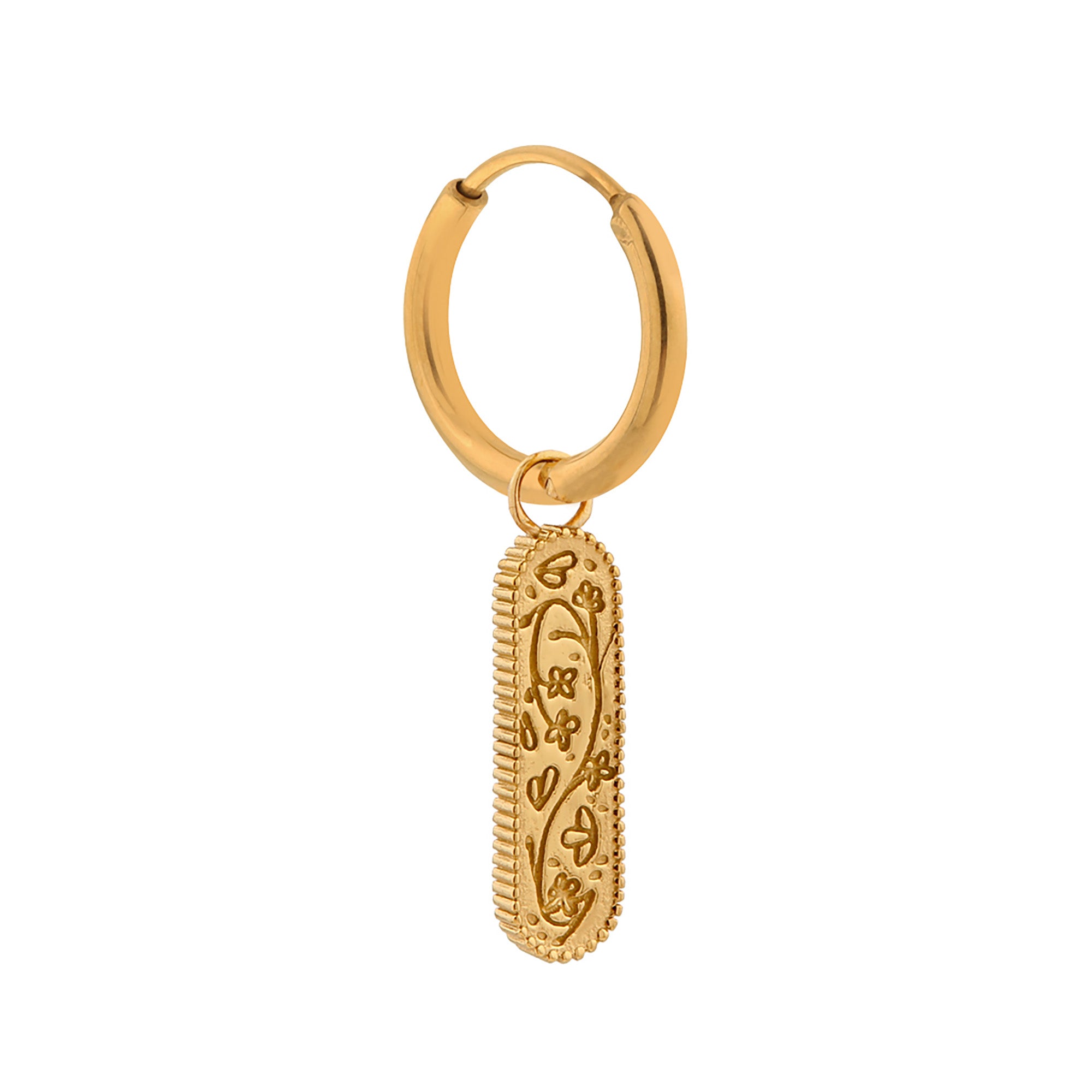 Flower market hoop gold