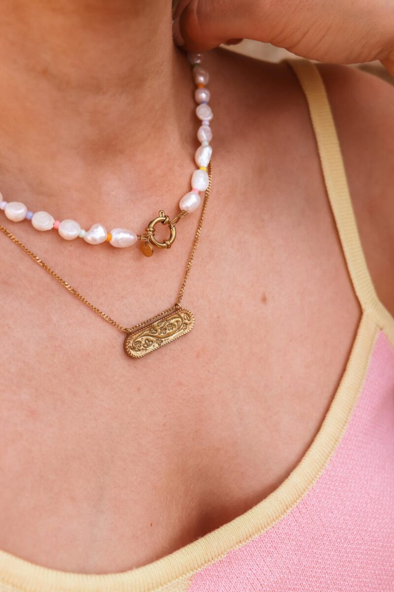 Flower market necklace gold