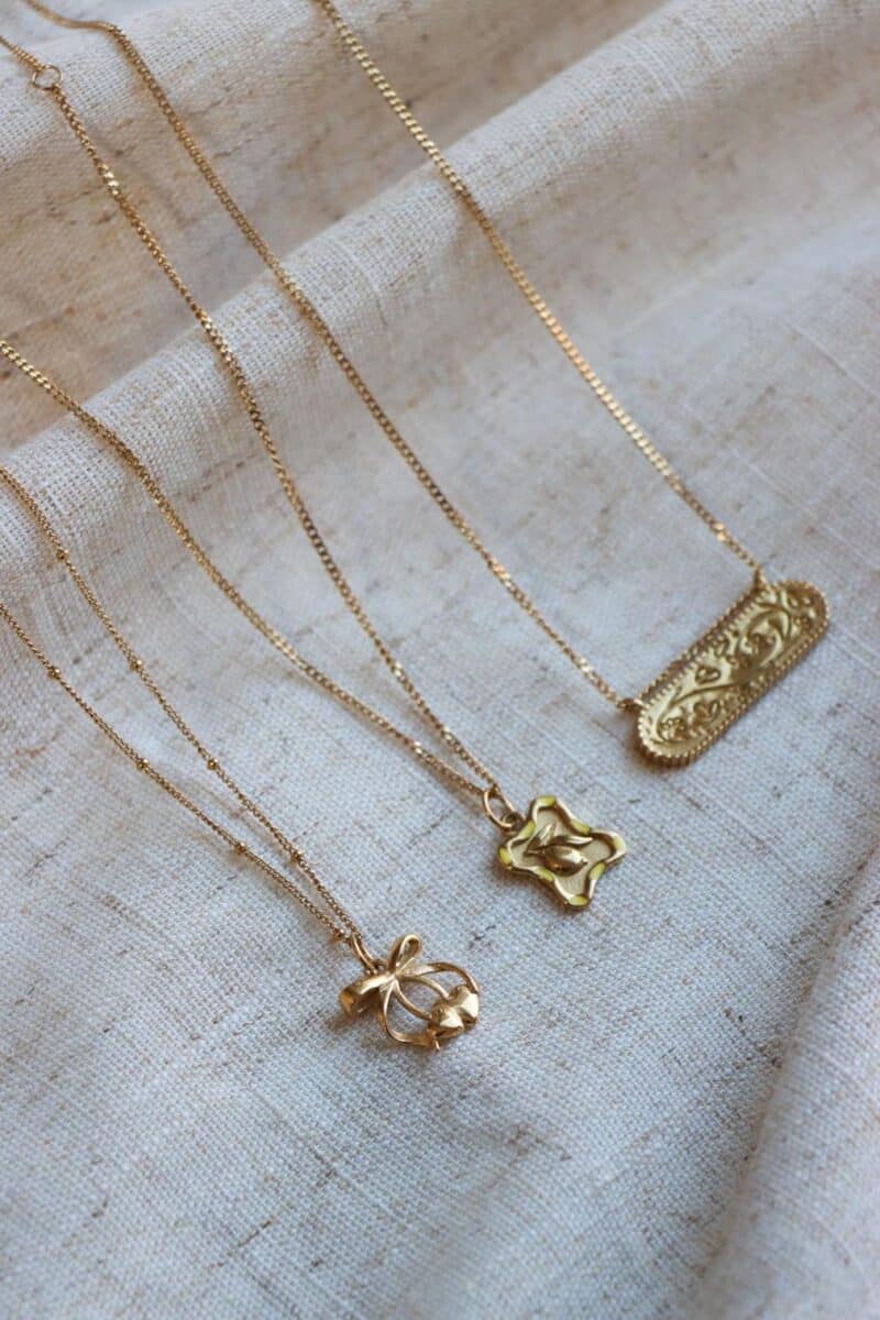 Flower market necklace gold