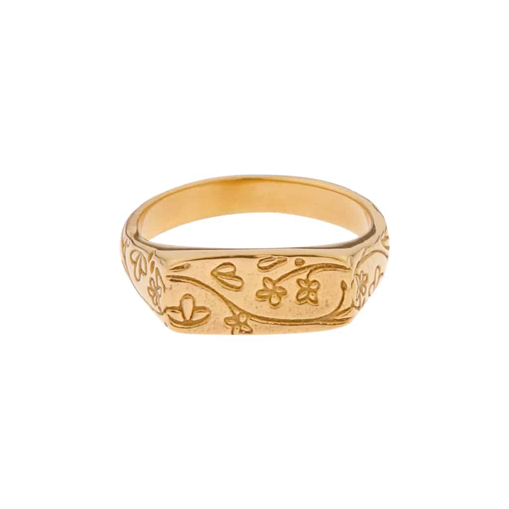 Flower market ring gold - 8