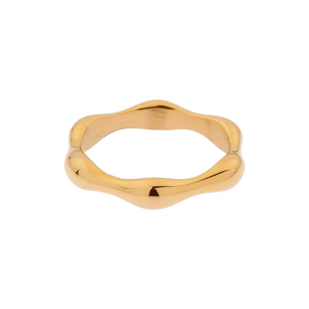 Flower ring gold - 8