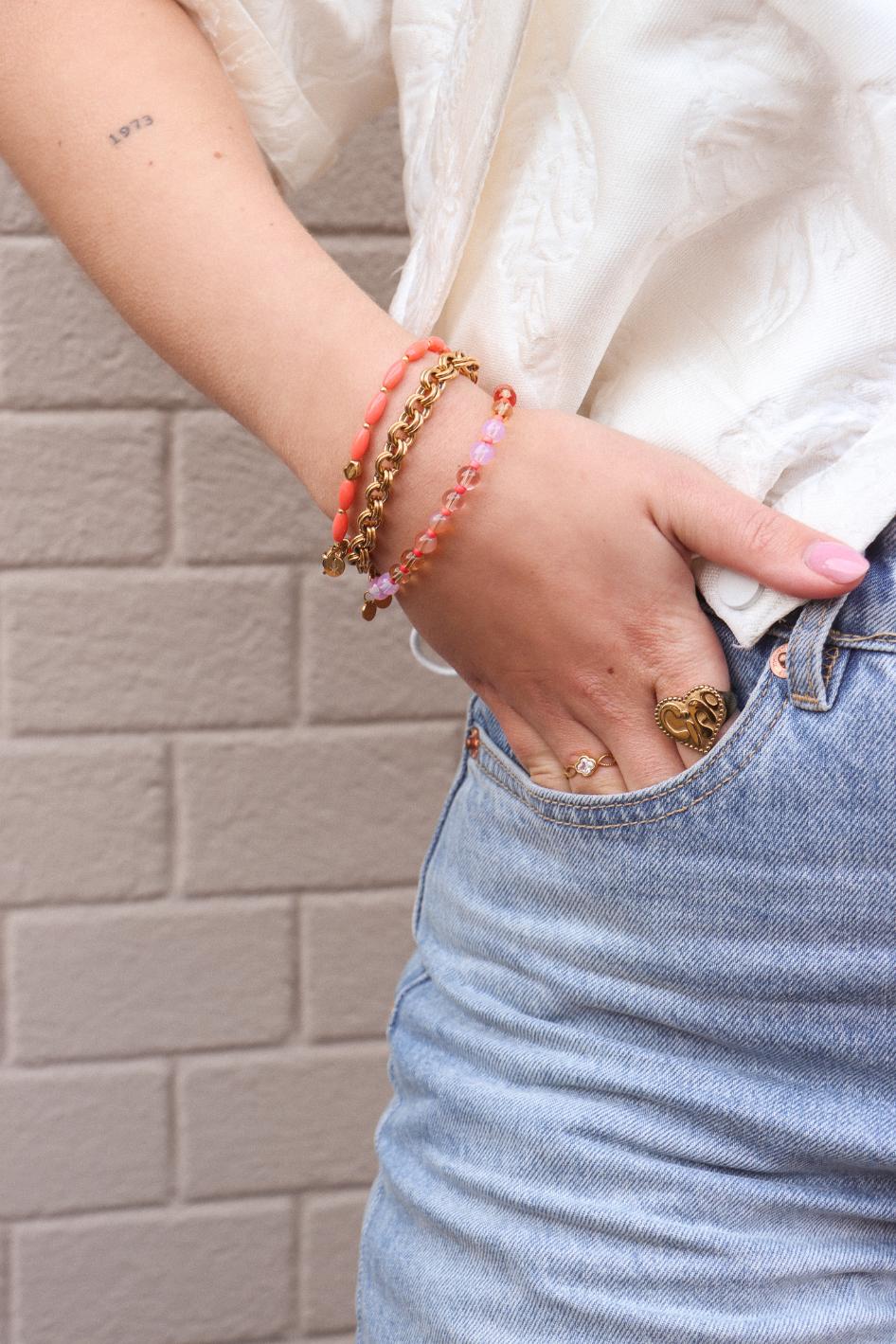 Fruit punch bracelet gold
