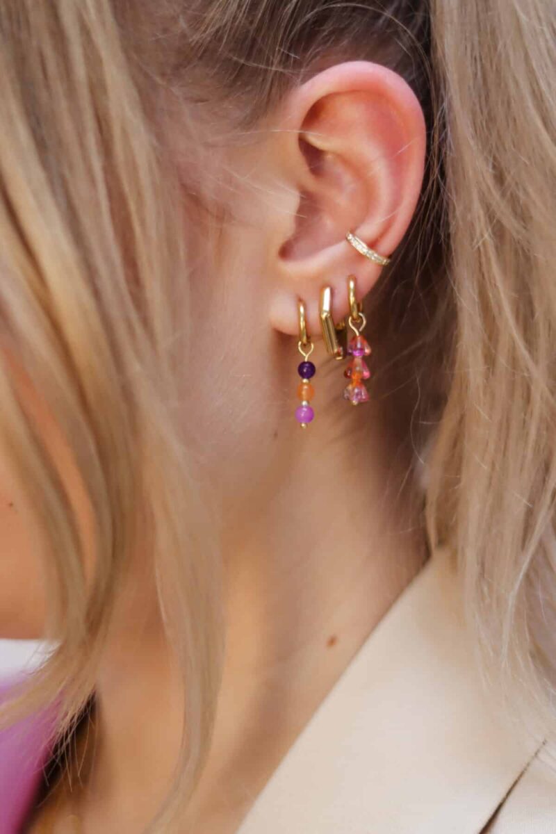 Funky round hoop gold