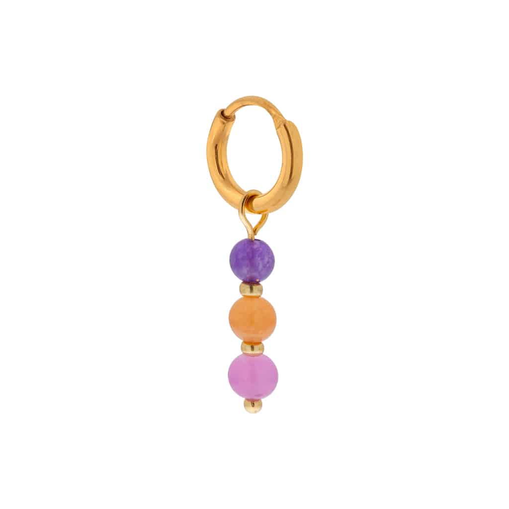 Funky round hoop gold