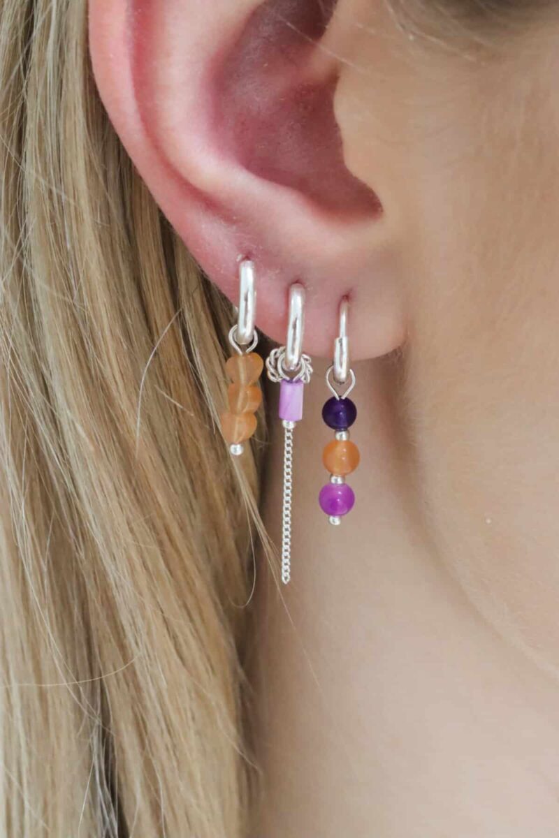 Funky round hoop silver