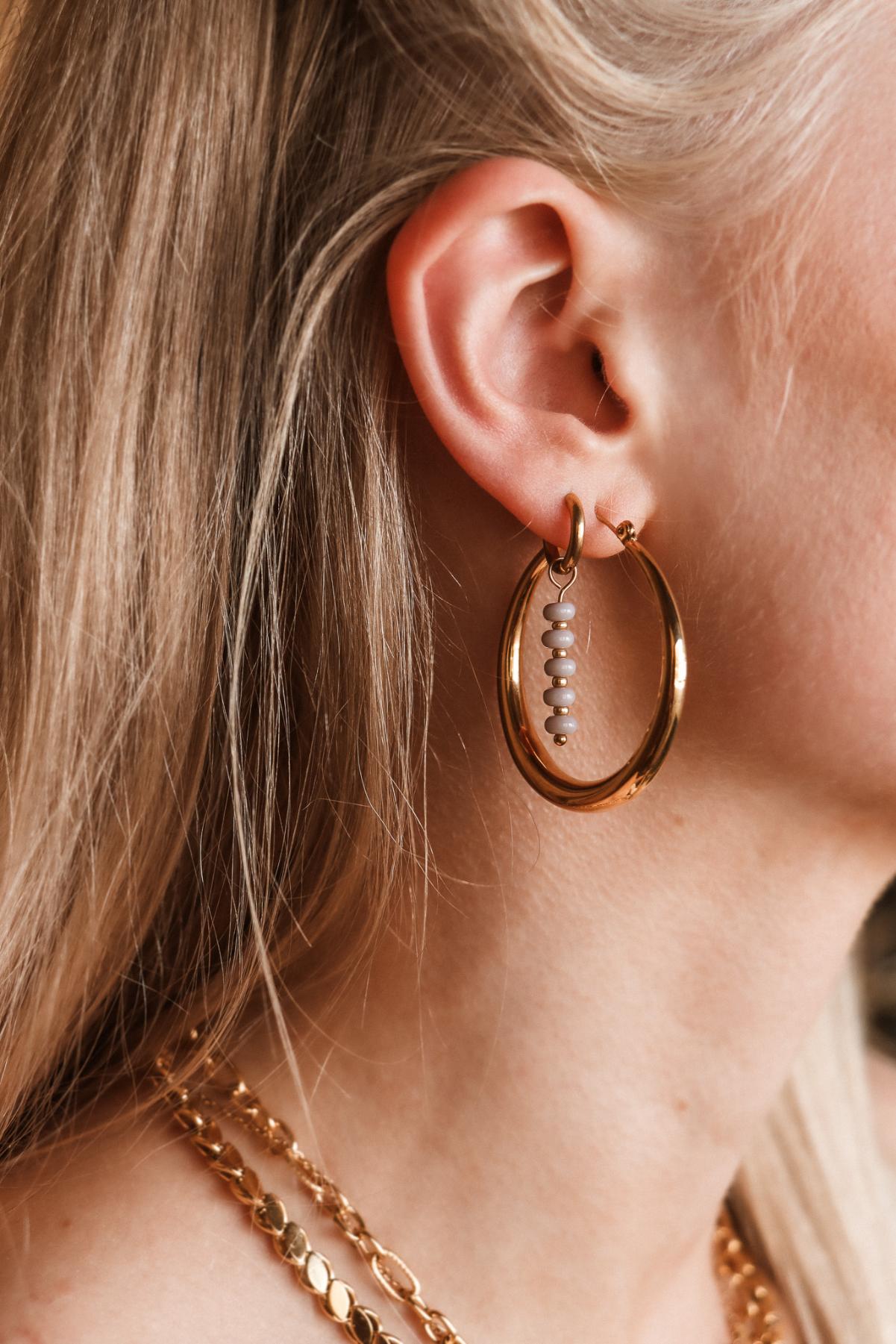 Golden cirkel hoop gold