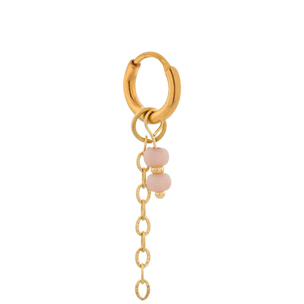 Golden sand hoop gold