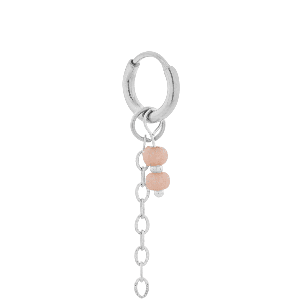 Golden sand hoop silver