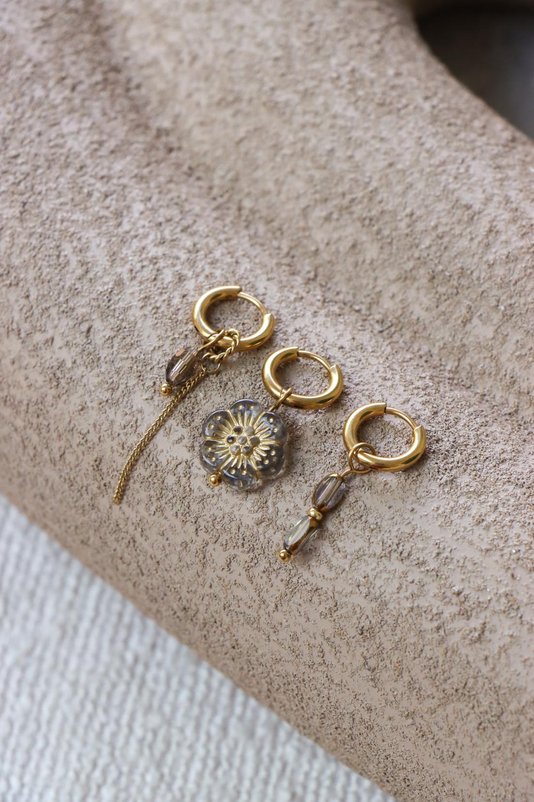 Grey glow hoop gold