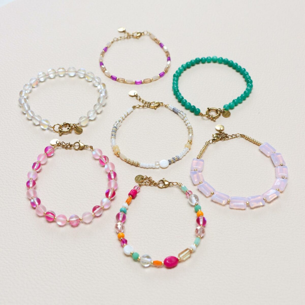 Gummy bracelet gold