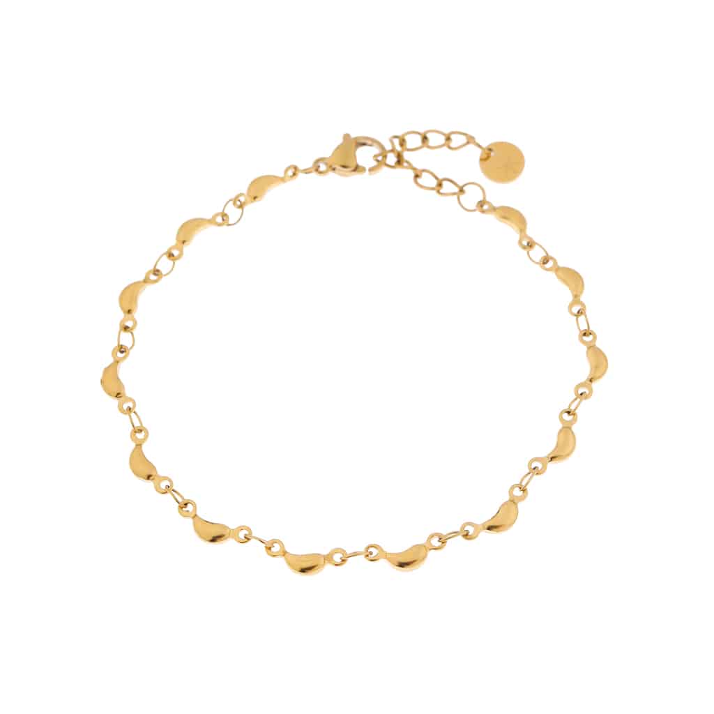 Half moon bracelet gold