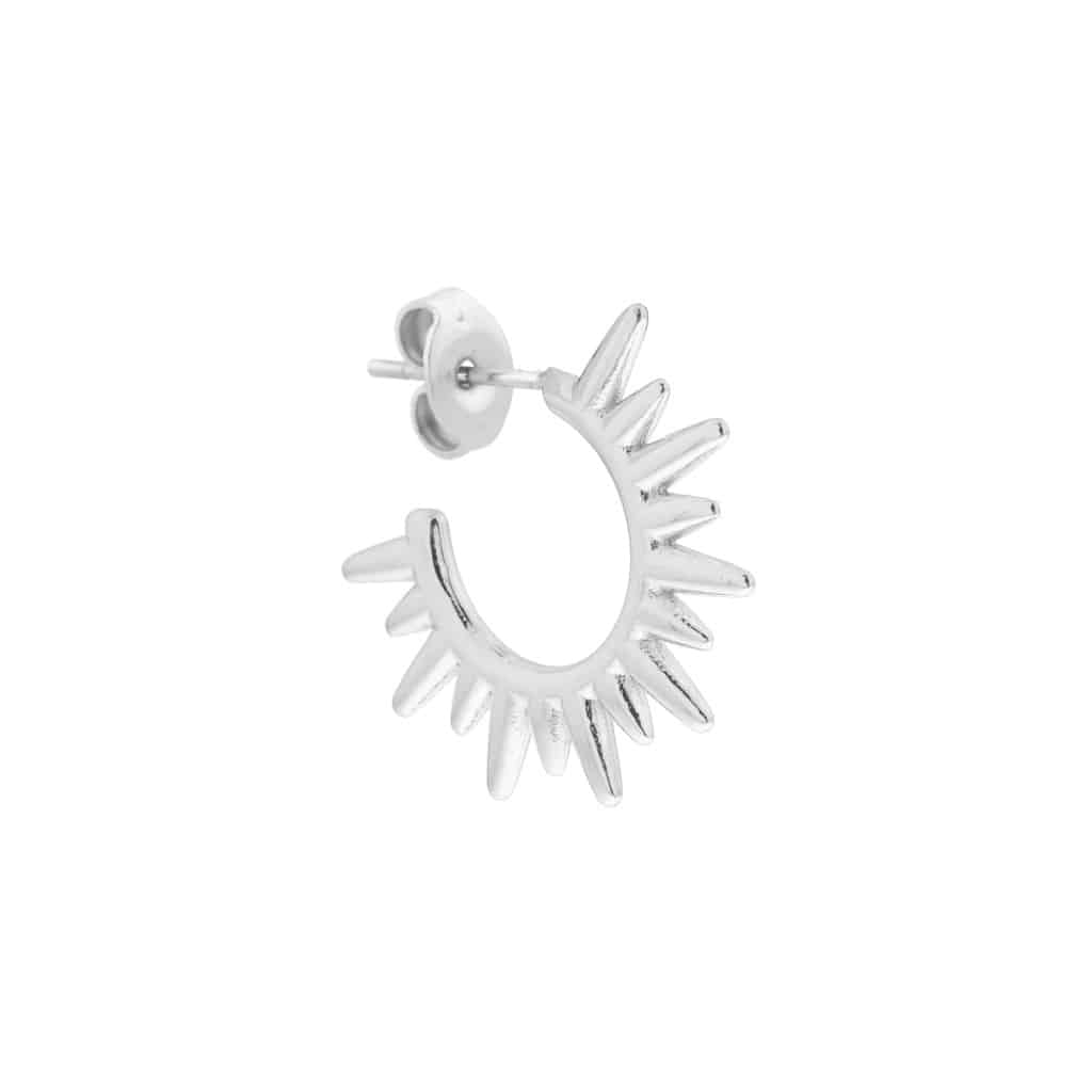 Half sun hoop silver