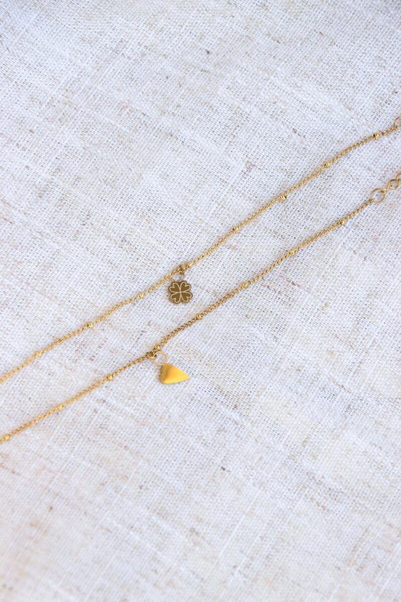 Heart bracelet gold