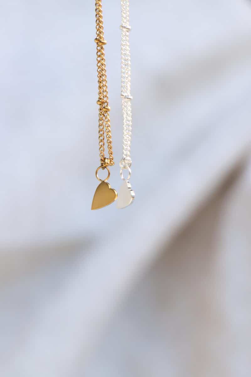 Heart bracelet silver