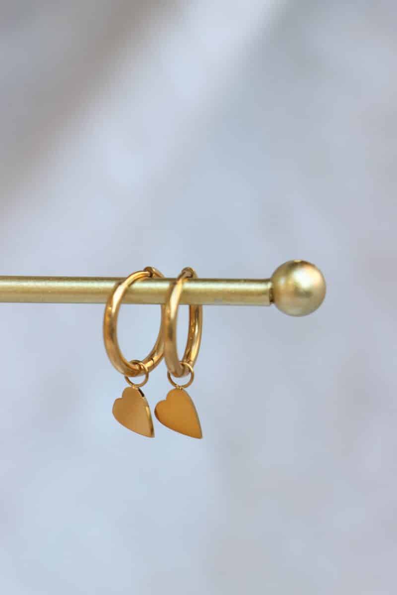 Heart hoop gold
